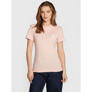 Calvin Klein dámské růžové tričko - L (TKY)